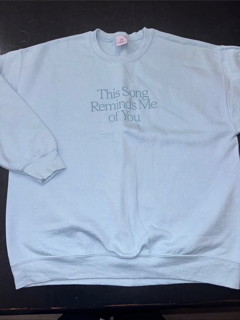 LONELY GHOST. this song reminds me of you blue sweatshirt. size XL.